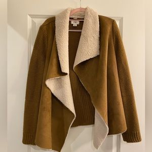Brown Lightweight Faux Fur Jacket